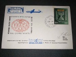 Israel, envelope circulado/registrado, 1º voo, Israel-Praga (EXPO 1962), com CBC. Impecável! Item de exposição!