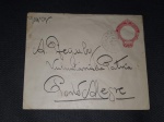 Brasil, inteiro postal de 100 réis com carimbo de origem de "LIVRAMENTO - RS", circulado para Porto Alegre. Lindo!