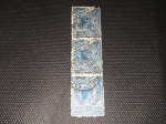 Brasil, trinca de 200 réis da Madrugada Republicana, RHM 103, com algarismos enfeitados, carimbo S. Gabriel de 2/AGO/1904, selo superior com mínimo senão na denteação. Ex Álvaro de Carvalho. Linda!