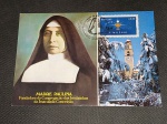 Brasil, máximo postal de 2001, com selo e CBC, "MADRE PAULINA"