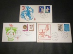 Itália, lote com 3 FDC's tema "Europa Cept"