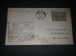 Canadá, FDC de 1º vôo, com CBC tema Aviação/Índios/Cavalos. Lindo! Marcas do tempo sem atrapalhar a beleza da peça