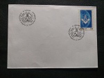 Brasil, MAÇONARIA, FDC com CBC da III EXPOSIÇÃO NACIONAL DE FILATELIA MACÔNICA de 2000