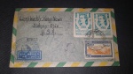 Brasil, envelope FDC com franquia múltipla de comemorativos, registrado, CBC de 1947 "Castro Alves". Belo item!