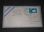 Argentina, envelope circulado em 1961, com carimbo de 1º vôo "Buenos Ayres - Frankfurt" pelo avião a jato 720 B. Impecável!