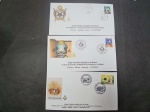 Brasil, lote com 3 FDC's com CBC's alusivos ao tema Maçonaria, cada vez mais difíceis. CBC's diferentes!