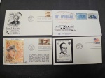 EUA, lote com 4 FDC's, déc 60/70, tema Maçonaria