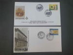 Brasil, lote com 2 FDC's com CBC's alusivos à MAÇONARIA