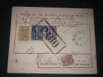 Brasil, vale postal circulado em 24/março/1938, da DR Correios e Telegraphos do Sergipe com belo carimbo azul elíptico do Sergipe. Peça em bom estado de conservação
