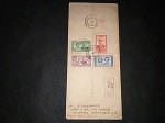 BECHUANLAND PROTELTORATE, colônia/possessão britânica, envelope circulado em 1947, FDC com registro! Raro e em bom estado de conservação
