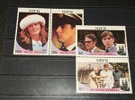 Nevis, série c/ selos comemorativos Casamento Real de 1986, Yv403/406, catálogo 4,5 euros