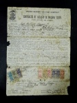 Brasil, memorabilia da Singer, contrato de 1939 de locação de máquina usada, com estampilhas fiscais. Raro, no estado
