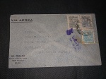 Brasil, envelope circulado para Porto Alegre com franquia de selos da série Netinha e carimbo de S. Paulo e de censura do Rio Grande do Sul. Raro item! No verso carimbo do Correio Aéreo. Bom estado de conservação