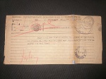 Brasil, telegrama de 1935 referente ao pagamento de Vale Postal com os carimbos de origem e recepção. Telegrama no estado, com reforço.na parte de trás. Raro!