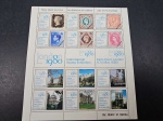 Inglaterra, folha com cinderelas da London 90, EXPOSIÇÃO FILATÉLICA. Raro item!