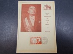 Brasil, folhinha comemorativa de 1947, "Visita do Presidente do Chile ao Brasil". Excelente estado! Rara nesta qualidade!