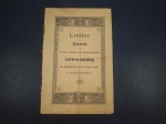 Alemanha Reich, livreto de 1895 com músicas para reunião de professores, "Sala de Concertos LUDWIG". Raro item! Marcas do tempo