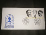 KYRGYZSTAN, FDC com selos e CBC de 2000, tema Xadrez
