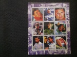 TURKMENISTAN, bloco com selos temas FORMÚLA 1, homenageando o piloto DAVID COULTHARD. MINT