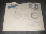 Brasil, envelope publicitário, circulado em 1941, com franquia mista comemorativo/regular, belo carimbo frontal de recepção "D.R. Porto Alegre". No estado!
