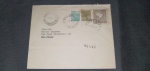 Brasil, envelope circulado/registrado, com franquia mista de selo comemorativo/regulares, carimbo triplamente batido de "EXPRESSAS"