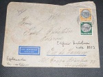 Alemanha III Reich, envelope circulado VIA ZEPPELIN com o carimbo vermelho. Circulado para o Brasil. Envelope no estado
