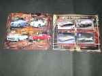 Lote com 2 blocos com selos temas "Automóveis / carros antigos.