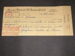 Brasil, déc 60, cheque com canhoto do Banco da Província do Rio Grande do sul, compensado