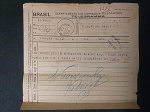 Brasil, telegrama de 1936 tendo no verso recomendações dos correios, bom estado de conservação, escasso, circulado