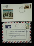 Israel, lote c/ 02 envelopes déc 90, sendo 1 FDC