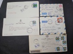 Brasil, interessante e curioso lote com 5 envelopes com carimbo "DH" diferentes. Todo circulados