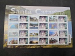Brasil, folha de selos "Encontros de Santa Catarina". MINT. Valor de catálogo 3600 reais. (Cod IRS)