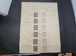 Brasil, fantástico documento fiscal de 31 de Dezembro de 1902, com 12 estampilhas fiscais de 300 réis da República, pertencente à Cia Metropolitana. Trata-se de pagamento de dívidendos aos acionistas