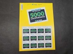 Brasil, folha de selos personalizados "SICOB - 5000 COOPERADOS". MINT. (Cod IRS)