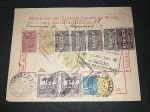 Brasil, vale postal de 1941 com carimbo de Alagoinhas. Possui como selos de prêmio, par de selos comemorativos. Escasso!