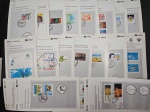 Brasil, lote com 18 EDITAIS com selo e CBC, déc 90, diferentes