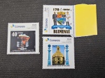 Brasil, lote com 3 selos personalizados do tema Maçonaria, MINT