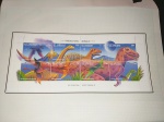 ST VINCENT, folha extraída de coleção clássica de fauna, tema Dinossauros, NSG