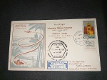 Israel, envelope circulado/registrado em 1957, 1º voo, LYDDA-KUALA LAMPUR (MALÁSIA), com CBC. Impecável! Item de exposição!
