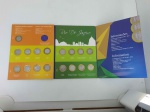 Brasil, álbum cartonado de luxo com as Moedas Olímpicas, incluindo a Bandeira.