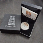 Moeda do Brasil 5 reais 2013 PRATA 27g 40 mm DIAMANTINA Patrimônio mundial da Unesco No estojo oficial ( com certificado ) (CMA 21)