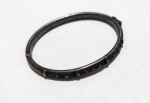 Vintage Fashion Luxo Jóias, Bracelete Bali com Cristais e Apliques em ouro, medindo 6cm de diâmetro interno e 6,9cm de diâmetro externo. Encaixe Baioneta com Trava de segurança. Peso total 15,90gr