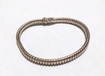Vintage Luxo Jóias, Bonita Pulseira Bracelete Doux maleável em Prata de Lei, medindo 16,5cm. Fecho Baioneta com Trava. Peso total 6,26gr