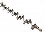 Fashion Luxo Jóias, Arrojada Pulseira Z em zigzagues, Prata de Lei 925, com Pedras ônix, fecho oculto, articulada, medindo 17,5cm. Peso total 30,96gr