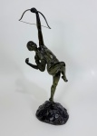 Pierre Le Faguays. " Diana ". Escultura em bronze. Assinada e com selo da fundição na base.