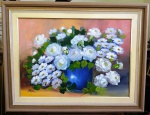 Assinatura não identificada - OST - M.G.V.L - Vaso de flores -  Mede: CM: 70x90 cm e SM: 70x50 cm. - ROB (4)