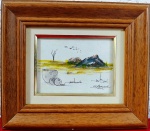 WALTER BERNER - Técnica Mista -   Mede: CM: 18x21 cm  e SM: 8x11 cm