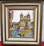 Assinatura a identificar - OSEucatex  -  -  Trabalhos no verso - Mede: CM: 27 x 29 cm  e SM: 17 x 19 cm