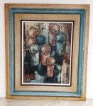 Quadro Oleo sobre eucatex - ACIE - Assinatura a identificar. Mede: 77 x 67 C/M e49 x 39 S/M.