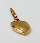 Pingente de coração em OURO  18k. Pesa: 0,43 g 